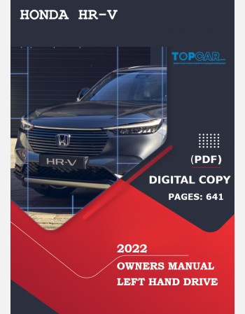 honda hr-v 2022 owners manual